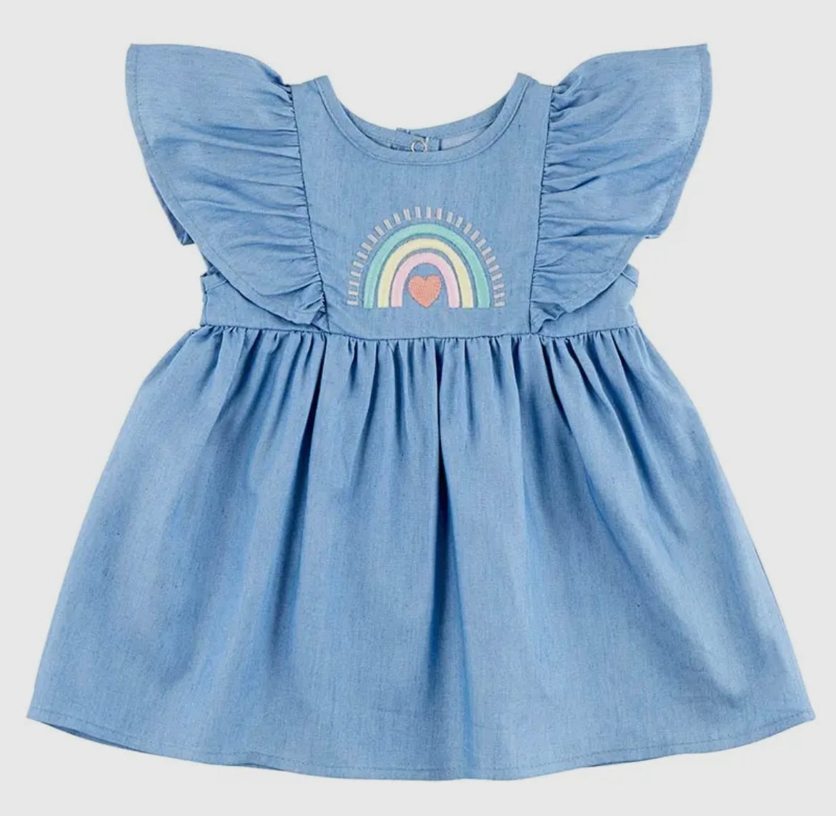 Blue Jean Rainbow Dress