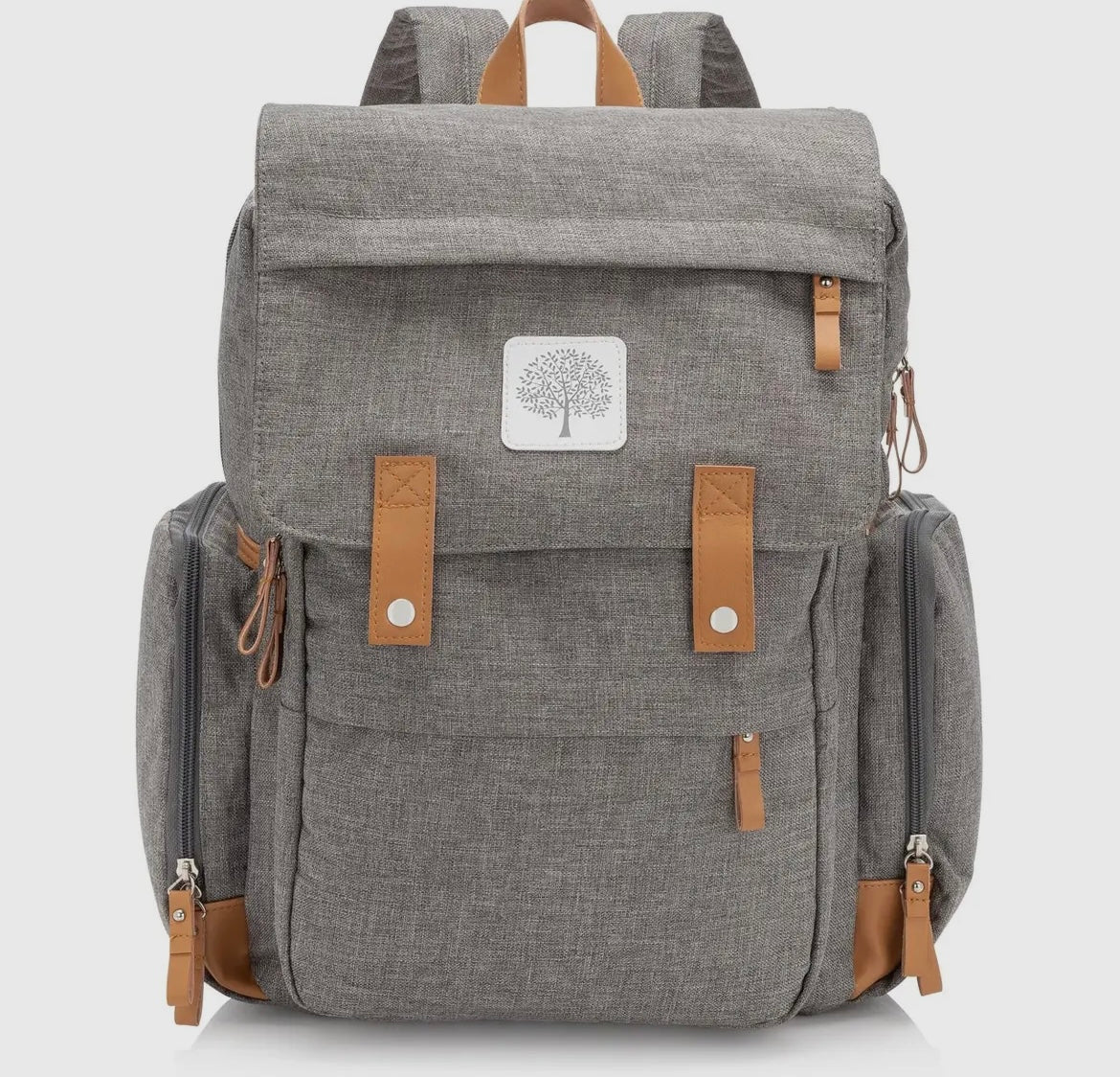 Grey Parker Baby Co Diaper Bag